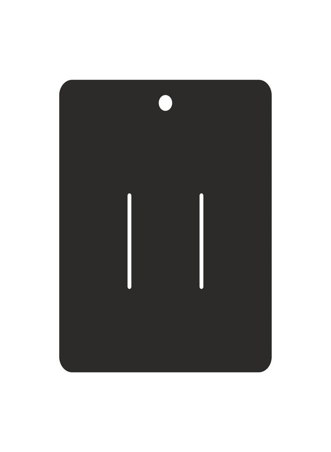 Zenomia Black Kraft Paper Cardboard Hair Clip Claws Bow Blank Cards, Jewelry Display Earrings Organizer Tags Barrettes Jewelry Paper Cardboard for Hair Accessories Display (50pcs) - Image 1